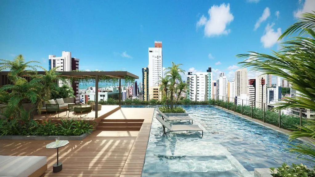 Flat com 2 suítes, 78 m² - Manaíra - João Pessoa/PB
