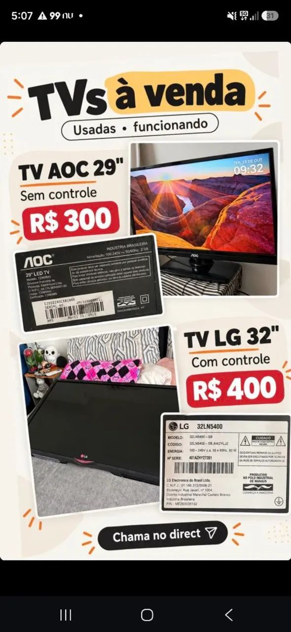 Tvs 29" ....32" + fire stick  - Foto 2