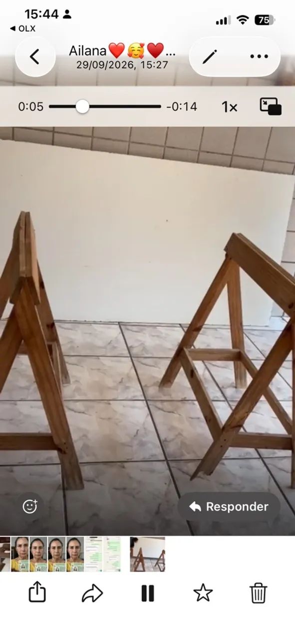 Mesa para montar em cavalete ideal para o Natal