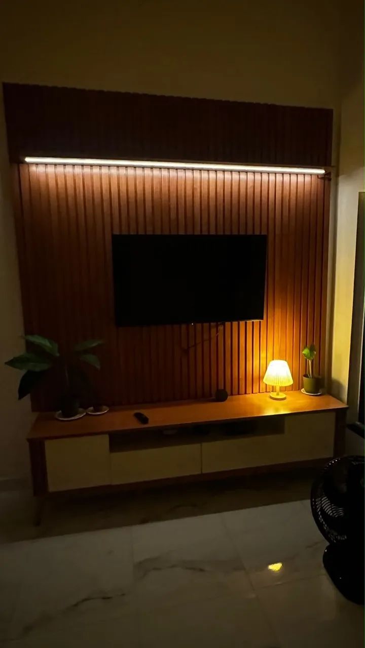 Painel Ripado com Led e Rack Morgan  - Foto 2