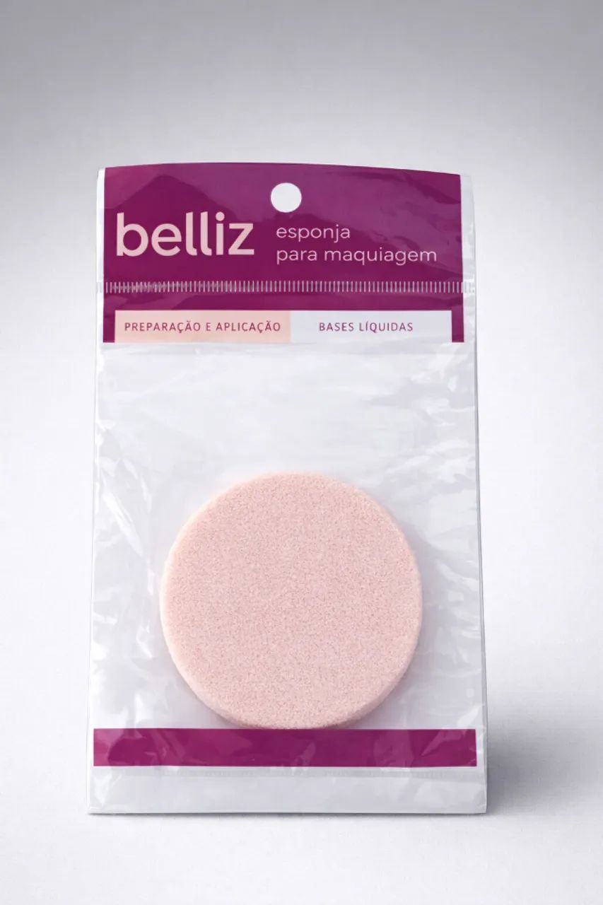 Kit Belliz Make up Pincel de Sombra e Esponja de Maquiagem  - Foto 2