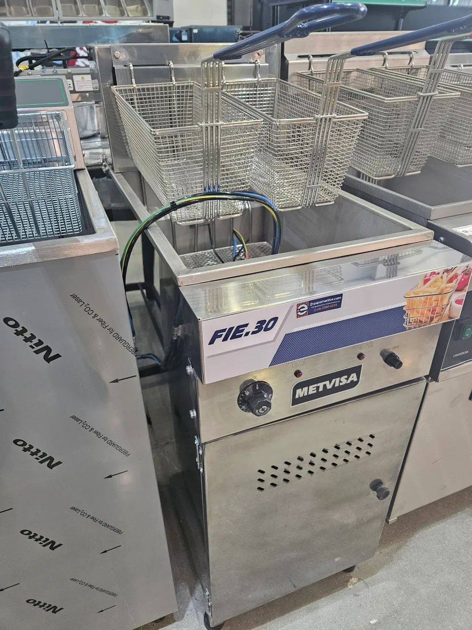 fritadeira elétrica 30L água e óleo 12.000W - a pronta entrega 
