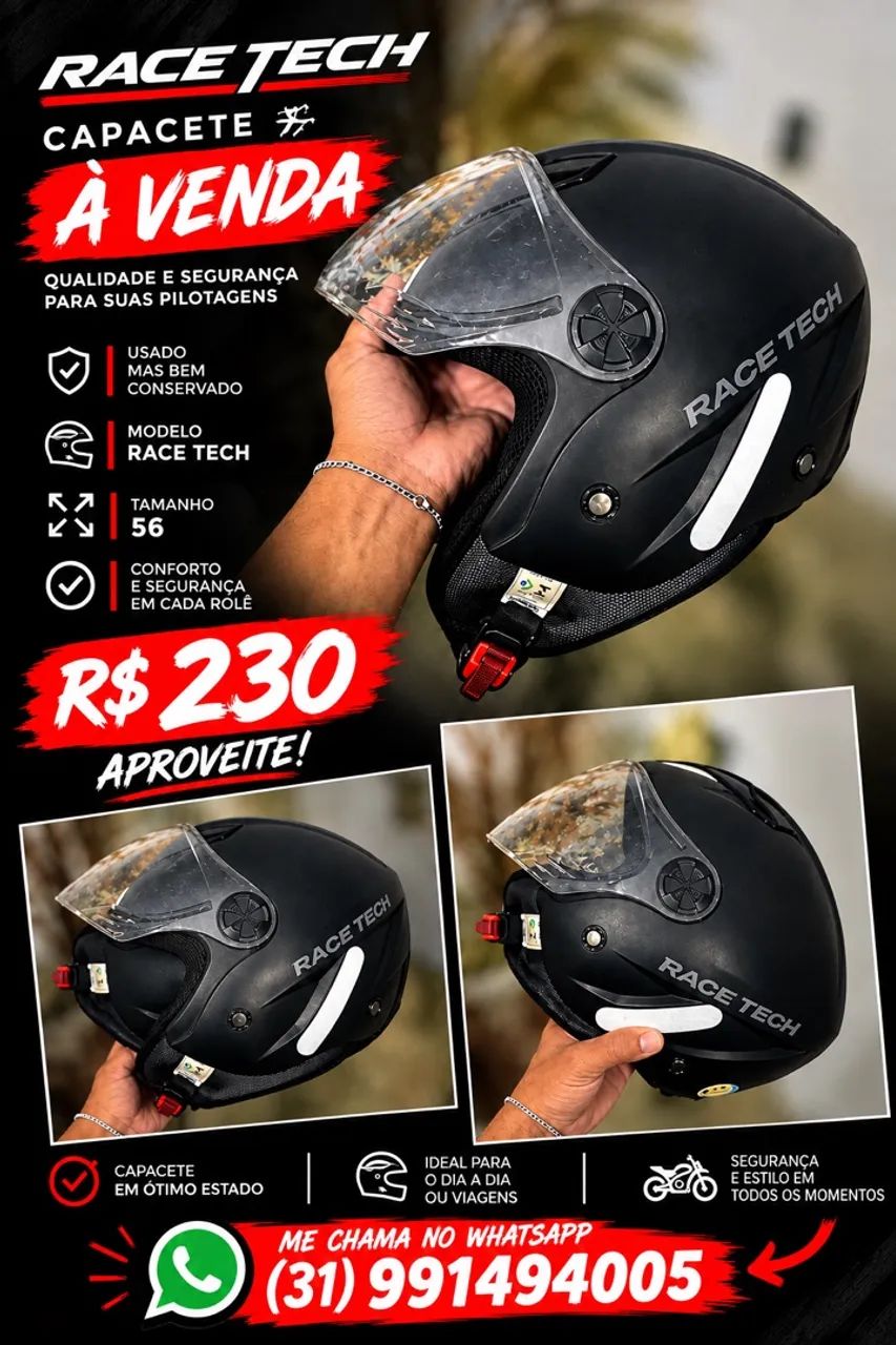Capacete RACE TECH