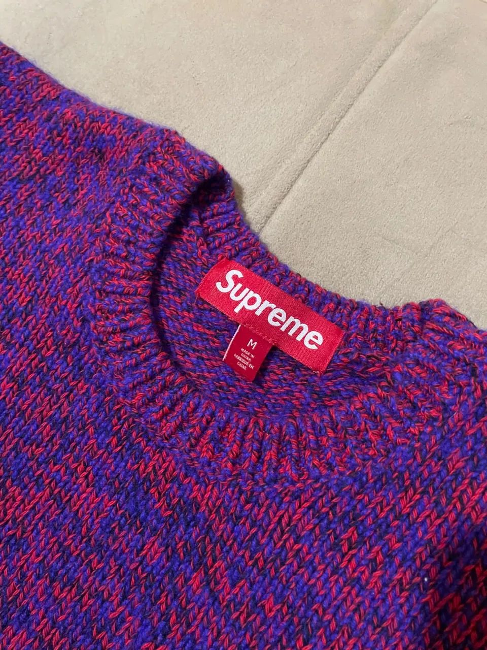 suéter supreme contrast logo - Foto 2