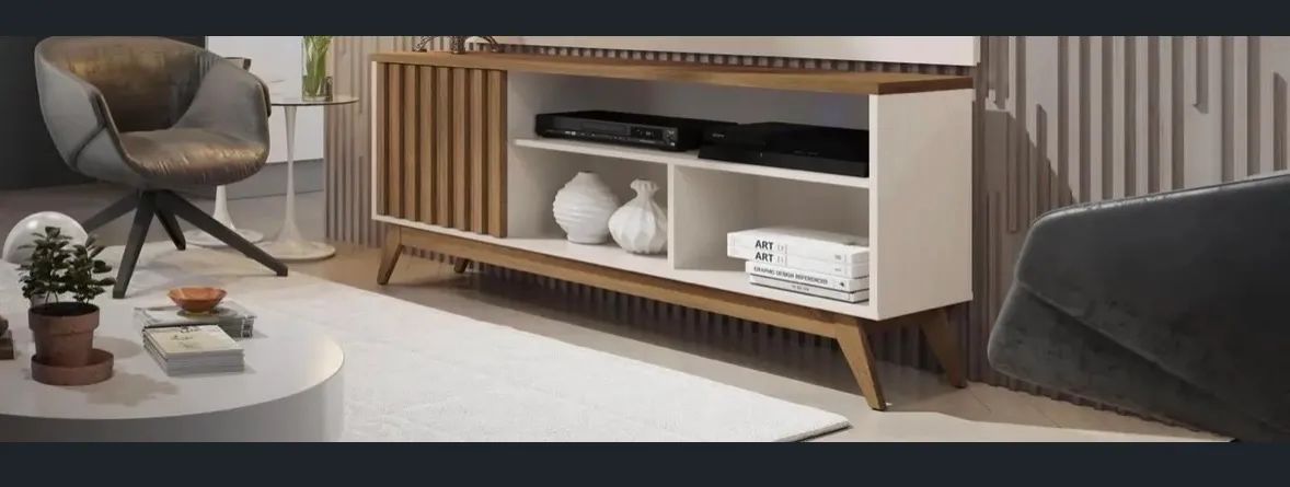 Rack para Sala Estar Malbec Wood TV até 55  - Foto 2