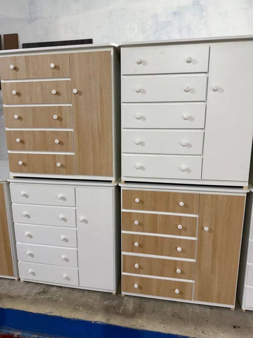 Cômoda Sapateira 4/5 Gavetas MDF 