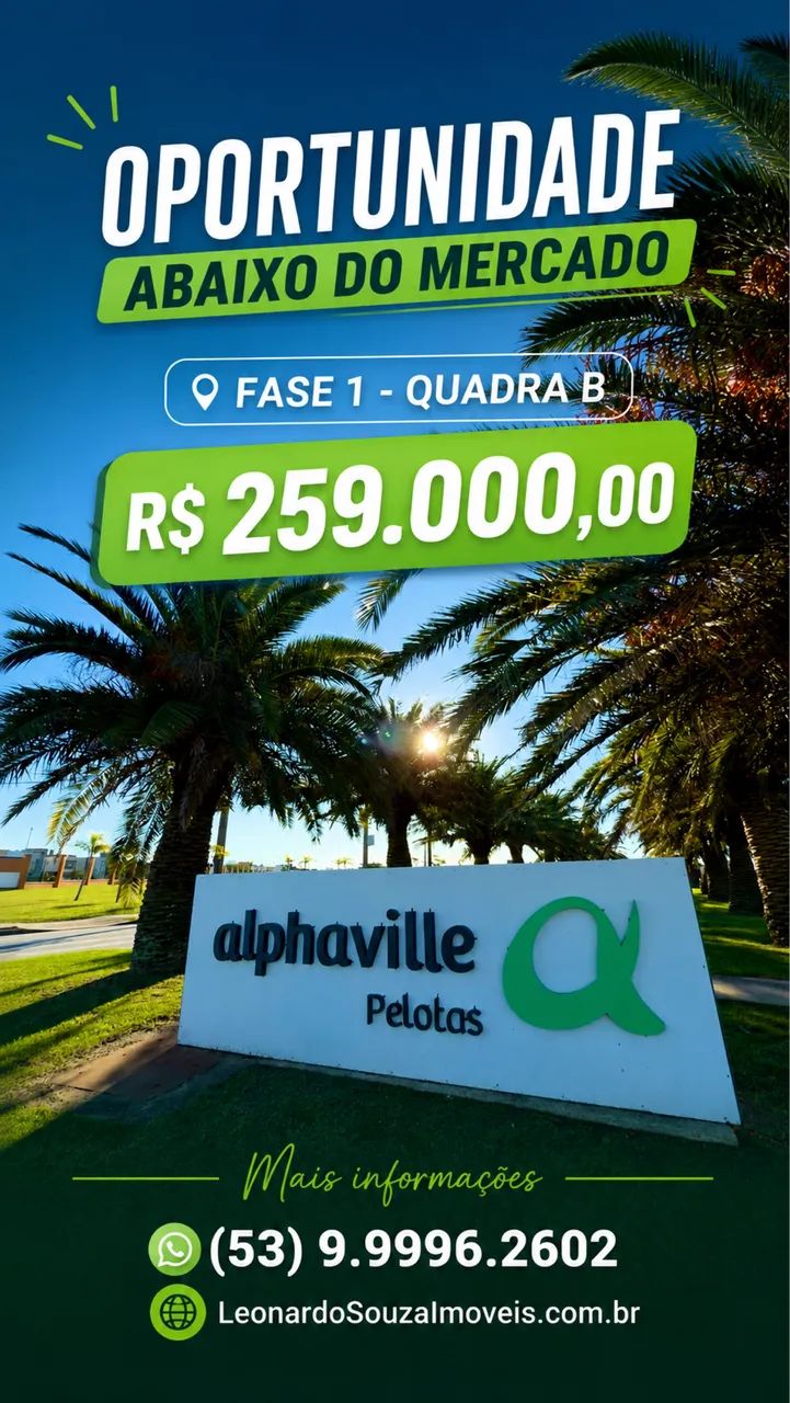 Terreno de meio Alphaville Fase 1