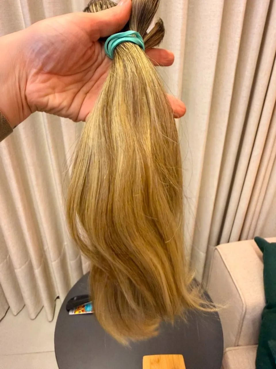 Mega hair loiro 40cm - Foto 2