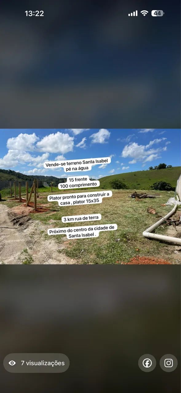 Terreno em Santa Izabel pe na água  - Foto 2