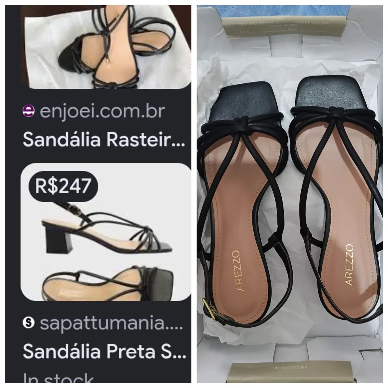 Sapatos e bolsa original Arezzo 