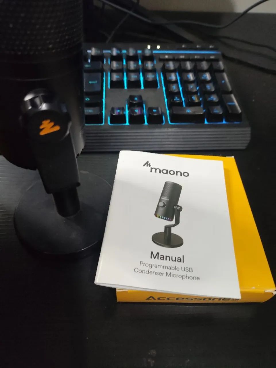 Microfone mano Dm30 condensador e USB para pc