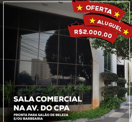 Sala comercial no coração da Av do CPA