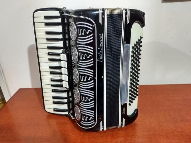 Acordeon Paolo Soprani 80 Baixos Luxo Italiana - Foto 5