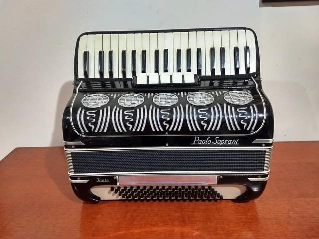 Acordeon Paolo Soprani 80 Baixos Luxo Italiana - Foto 3