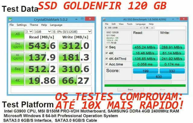 SSD 240GB Goldenfir - Garantia 3 meses - 10x Faster - Foto 3