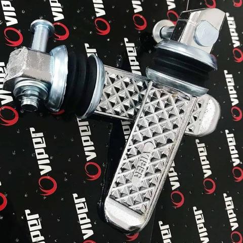 Pedaleira em aluminio universal moto em promoção kallu motos - Foto 4