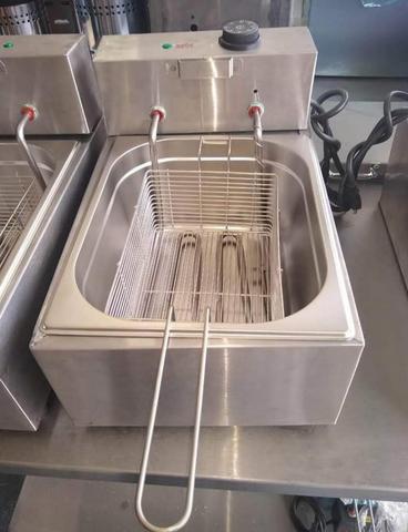 Fritadeira elétrica industrial em aço inox a pronta entrega - Foto 4