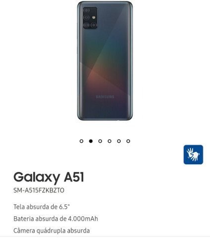 Samsung A51 com relógio - Foto 2