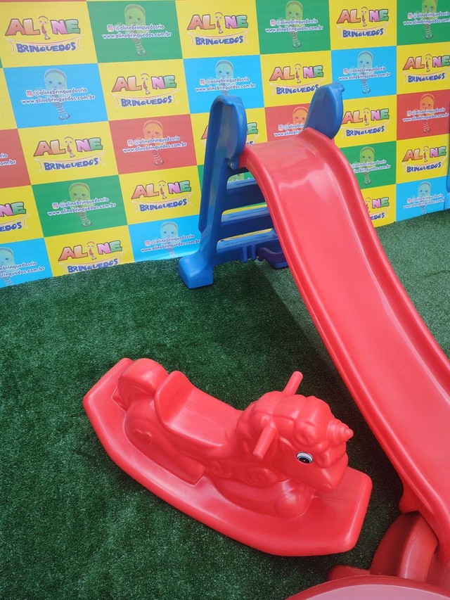 Escorregador médio tartaruga e gangorra  - Foto 6