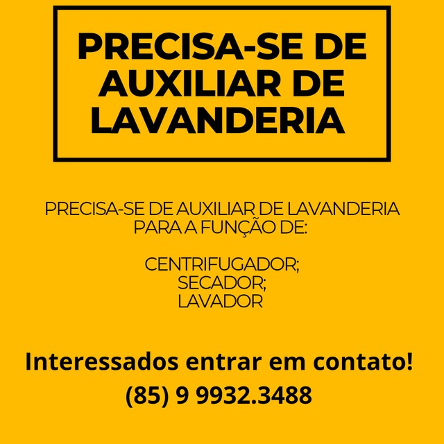 524382512116016 Auxiliar de Lavanderia