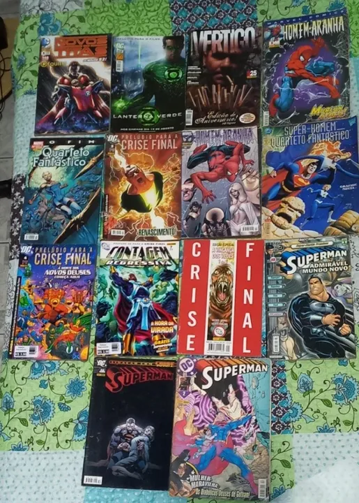 HQS MARVEL E DC VÁRIOS TÍTULOS HOMEM ARANHA TITÃS SUPERMAN QUARTETO FANTÁSTICO SUPER HERÓI