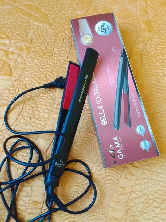 Prancha de cabelo Gama Bella Tourmaline Red Ion