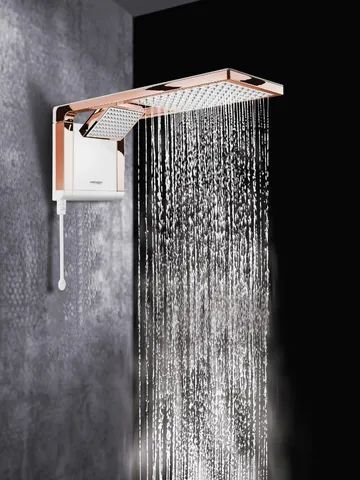 Chuveiro Acqua Duo Ultra Branco/Rose Gold 7800w 220v Lorenzetti - Foto 2