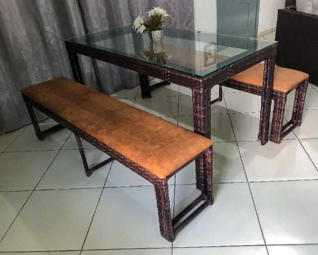 Mesa com bancos, Frete Grátis!!!