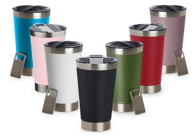 Copo Térmico 500ml Com Abridor 