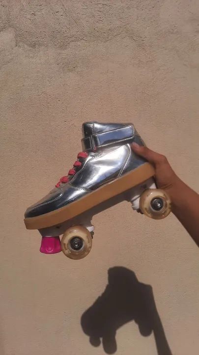 Patins Roller Quad  - Prata - Foto 2