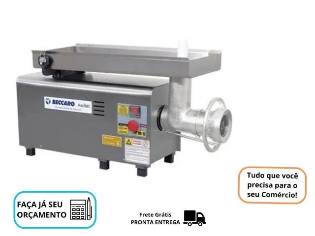 Moedor de Carne Beccaro Inox Boca 22