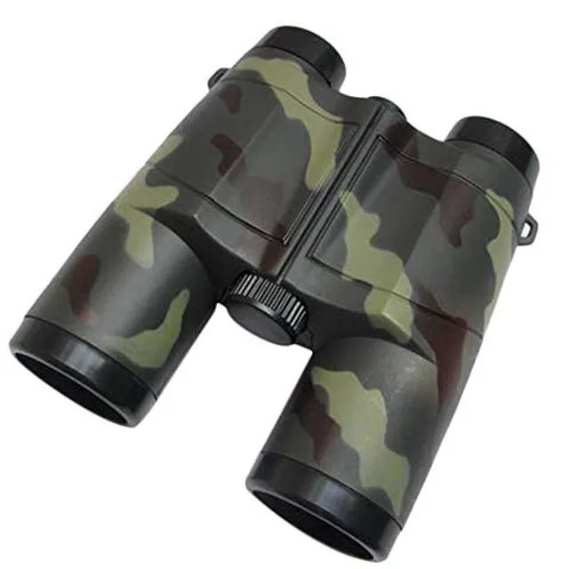 Binóculos Plástico 6x35mm Camuflado Verde Excelente Visão