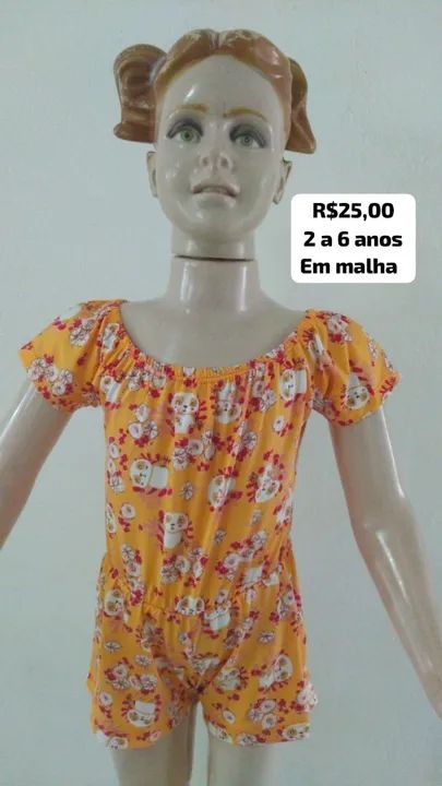 Macaquito infantil em malha conforto e qualidade - Foto 4