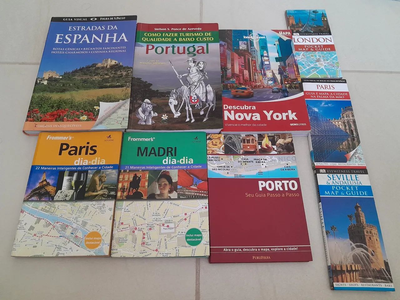Vendo Guias de Viagens (Espanha, Portugal, Paris, Londres, Nova York), em Manaus!