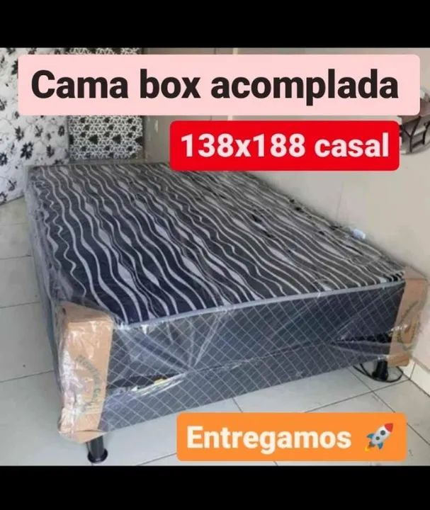 cama casal box acoplada nova*** entregamos hoje entrega gratis