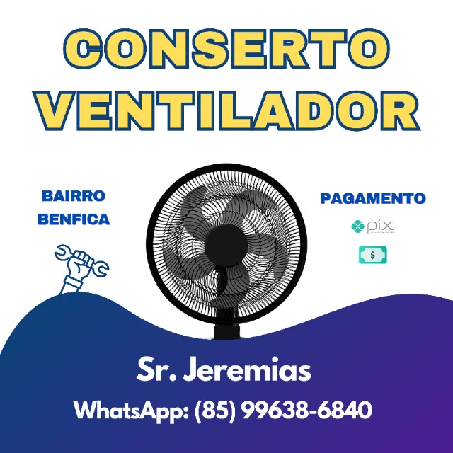 CONSERTO DE VENTILADOR