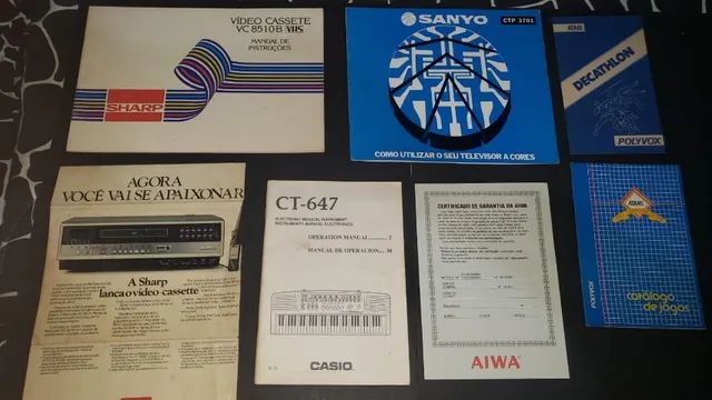 Lote de Manuais(22) antigos de eletrônicos  vide lista em descrição( Raridade) - Foto 3