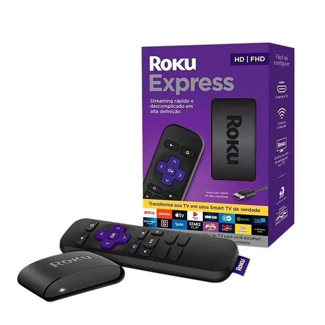 ROKU EXPRESS STREAMING PLAYER FULL HD CONVERSOR SMART TV DSX<br>ROKU EXPRESS | STREAMING