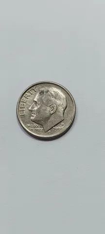 Moeda De 1 Dime - (EUA) De 1990  P  - em ótimo estado de conservação