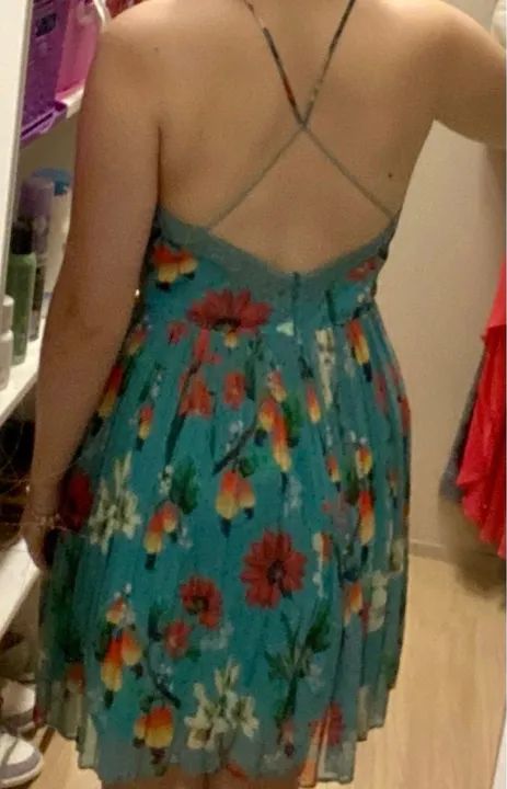 Vestido Floral Azul Antix - Foto 4