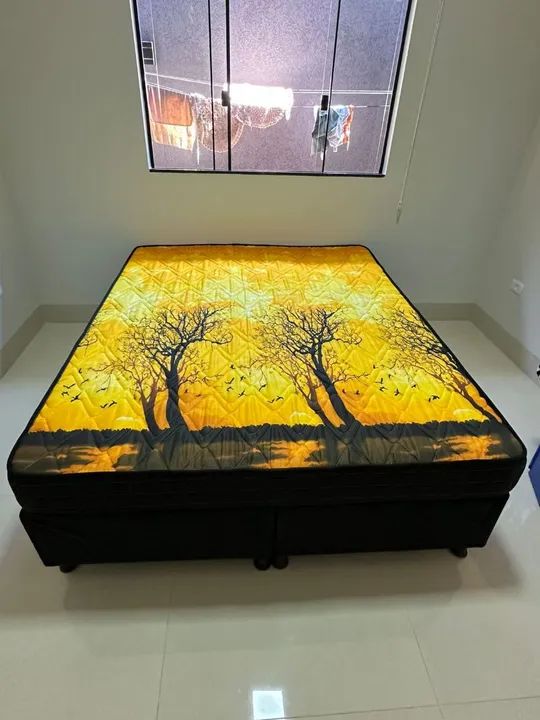 Cama Queen size novo em 10 X $149.90 cartão de crédito garantia  - Foto 2