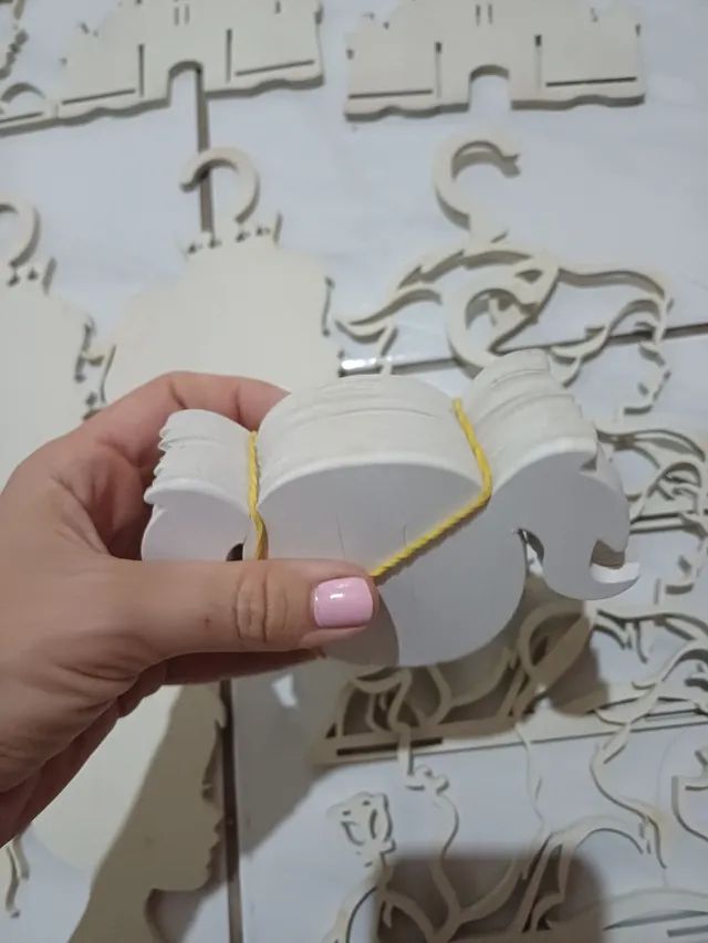 Kit porta laços MDF- cru para montar - Foto 5