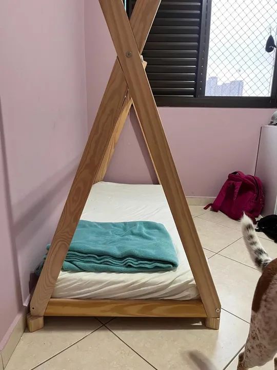 Cama montessoriana com colchão  - Foto 2
