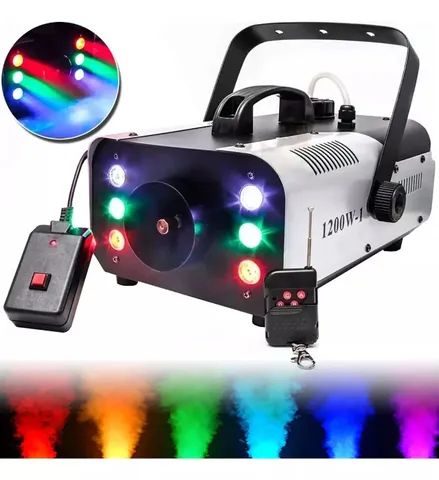 Maquina de Fumaça Led 1200w + Fluido - Foto 5