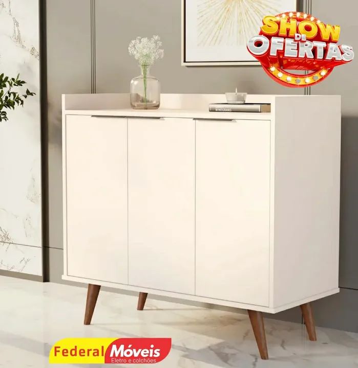 Aparador 3 Portas Novo Pronta Entrega