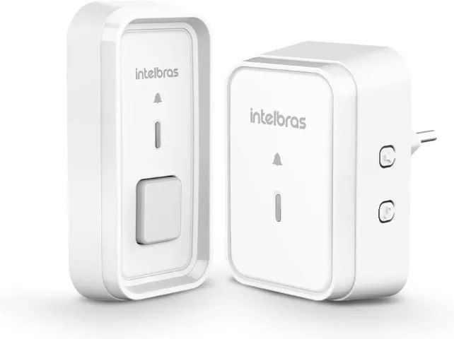 Campainha Sem Fio com Bateria Intelbras CIB 101 Branco