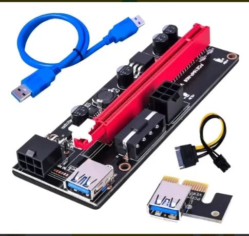 Placa Riser Card Ver 009s Usb 3.0 Pci-e 1xto16x 