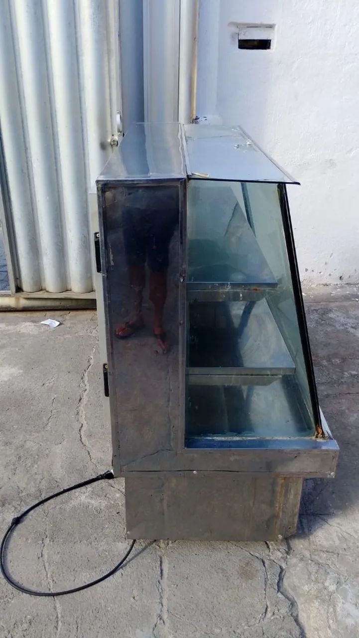 Vitrine Expositora de Vidro em Aço Inox - Foto 4