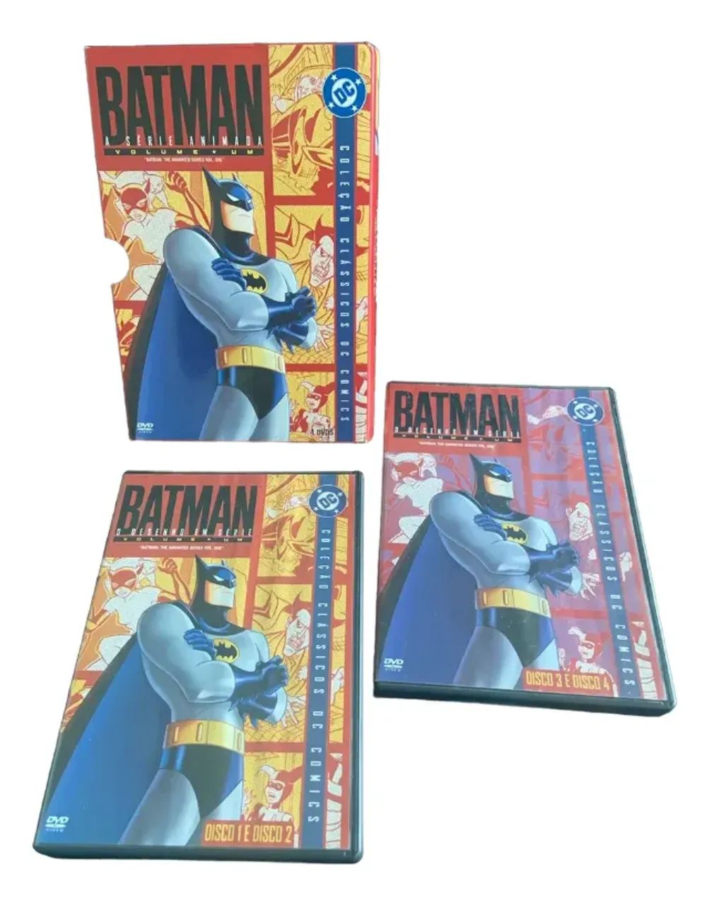 Batman A Serie Animada Volume 1 Dc Box Com 4 Dvd Original