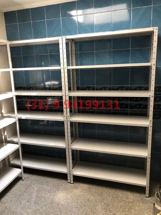 Nova! Entregue na Sua Porta e Frete Grátis BH - Estante Prateleira de Aço - Foto 2